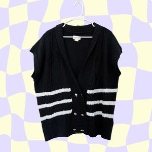 Anthropologie Striped Vest